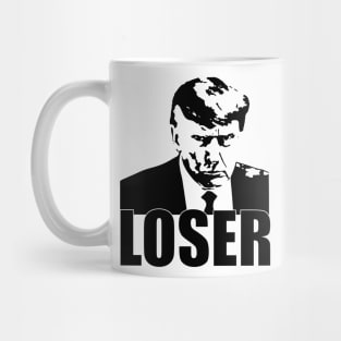Trump is a loser (black) Mug